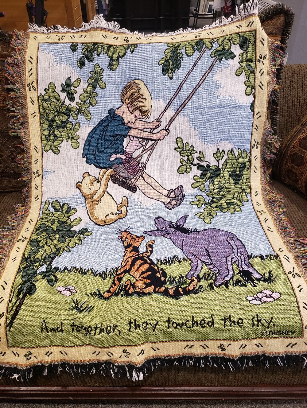 Disney Classic Winnie the Pooh Kids Throw Blanket - Multi-Color